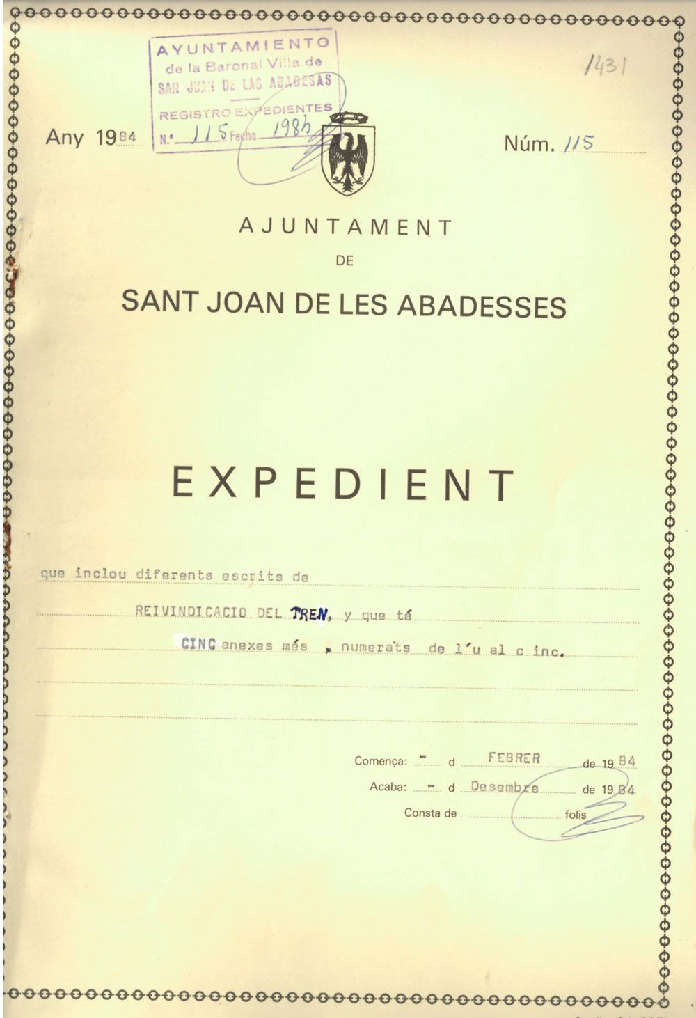 Accions contra el tancament de la via